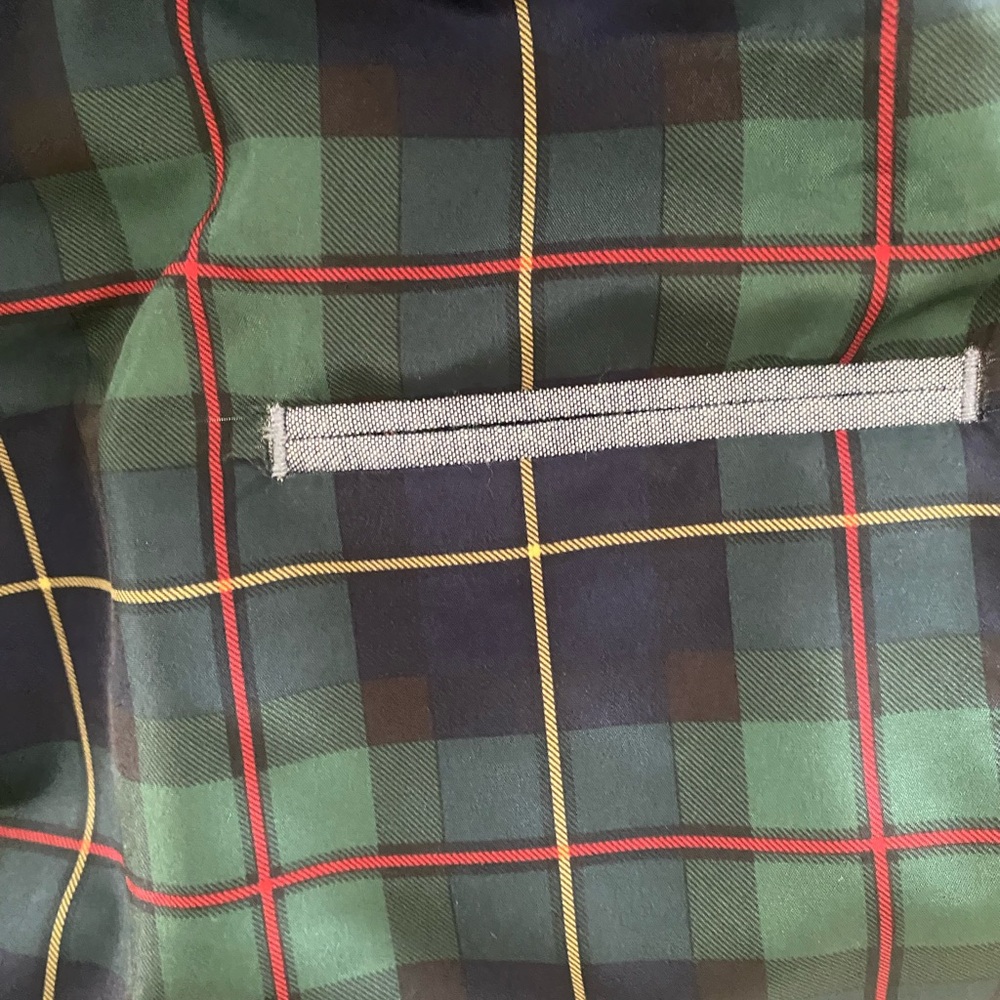 US Polo Assn Blazer Mens 50R Brown Corduroy Sport Coat 2 Button Plaid Pockets - Picture 13 of 13